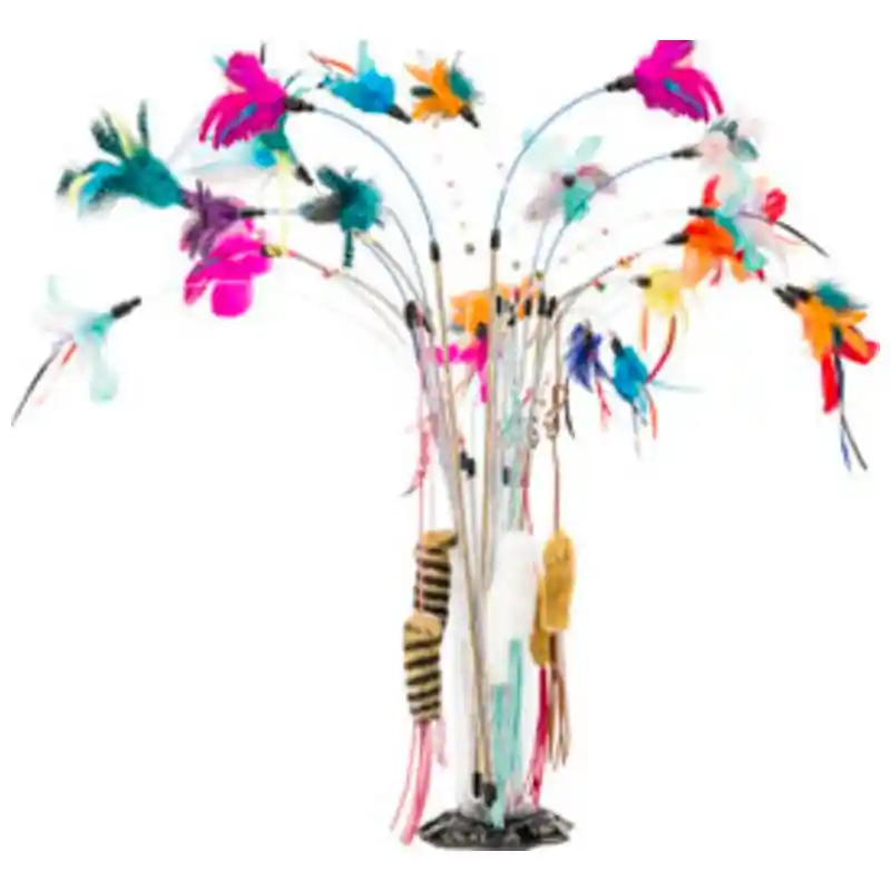 Wire & Beads Wand Cat Toy