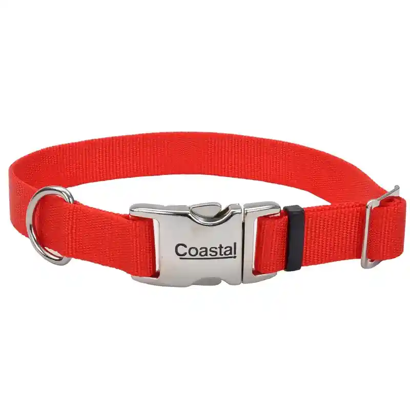 1" Metal Bkl Clr Red 20"