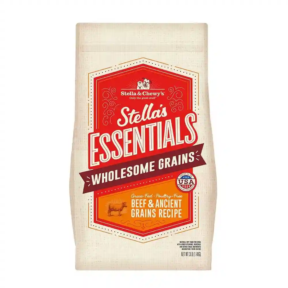 Essentials Ancient Grains Grass-fed Beef Dog 3 lb