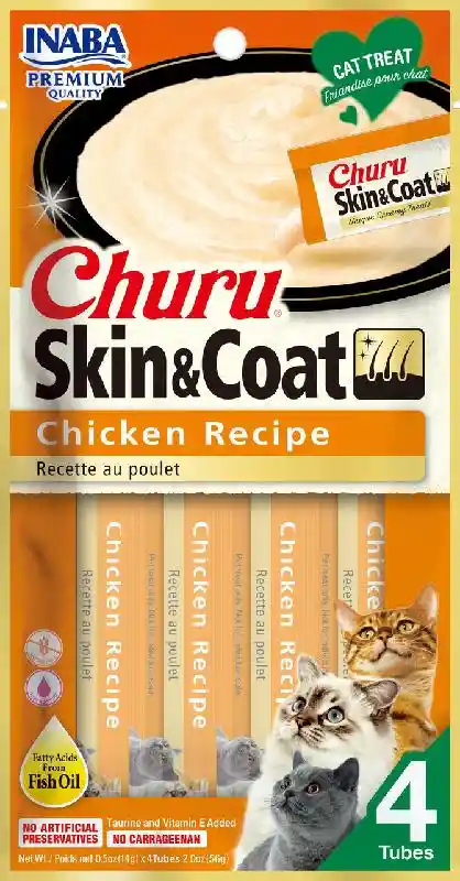 Inaba Churu Skin & Coat Chicken 2oz