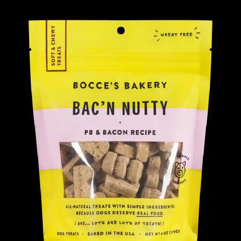 Bocces Soft Chewy Bacon Nutty 6oz
