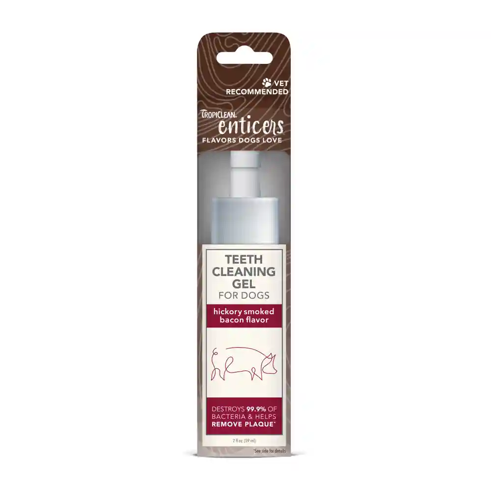 Enticers Teeth Cleaning Gell for Dogs – Hickory Smoked Bacon Flavor