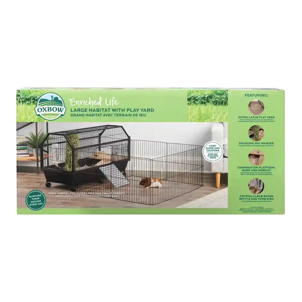 Oxbow Habitat Home w Play Yard Large