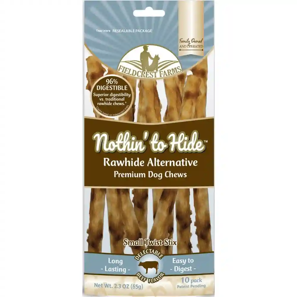 Nothin to Hide Beef Twist Stix Sm 10pk