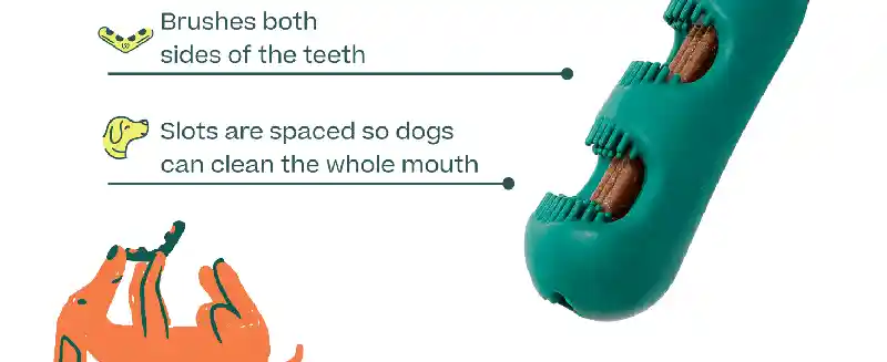 Woof Dog Toy Bite N Brush Dental Refills 18ct