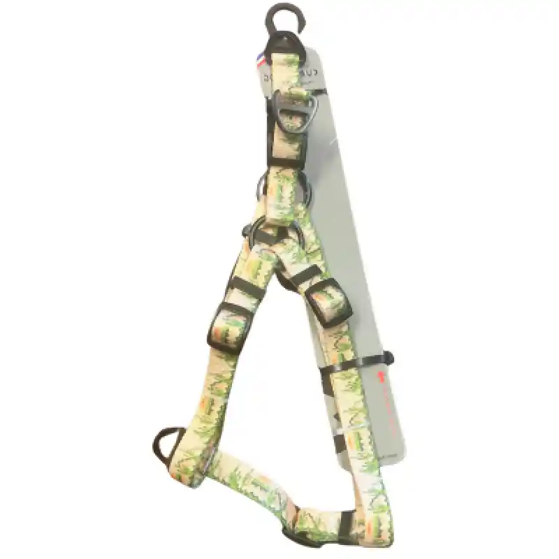Euro-Dog Outdoor Nylon Harness Cactus Cream Med by Euro-Dog