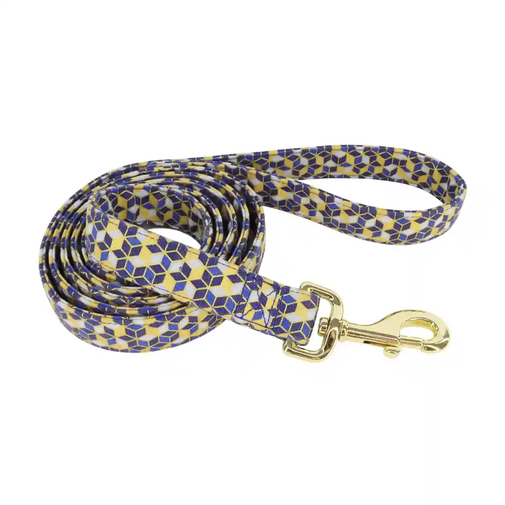 Metallic Leash Blue Diamond 5/8"x6'