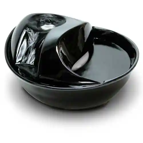 Raindrop Ceramic Pet Fountain - Black