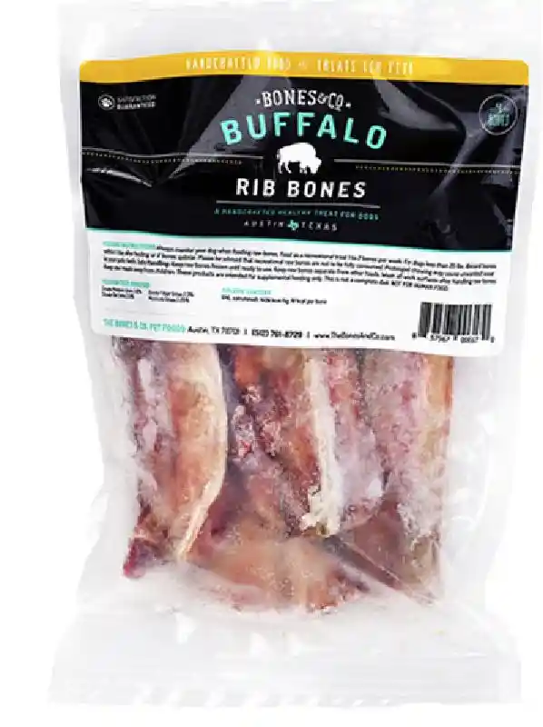 Bones & Co Buffalo Rib Bones 4pk Frozen