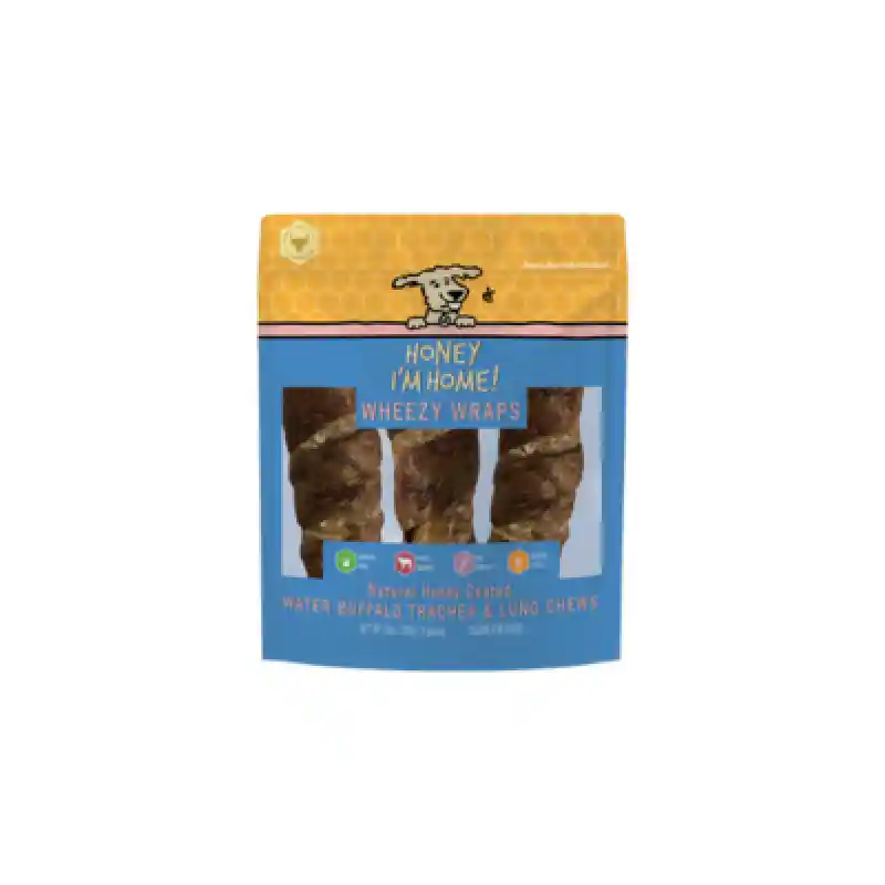 Honey Coated Buffalo Treat Trachea Lung Wrap 6