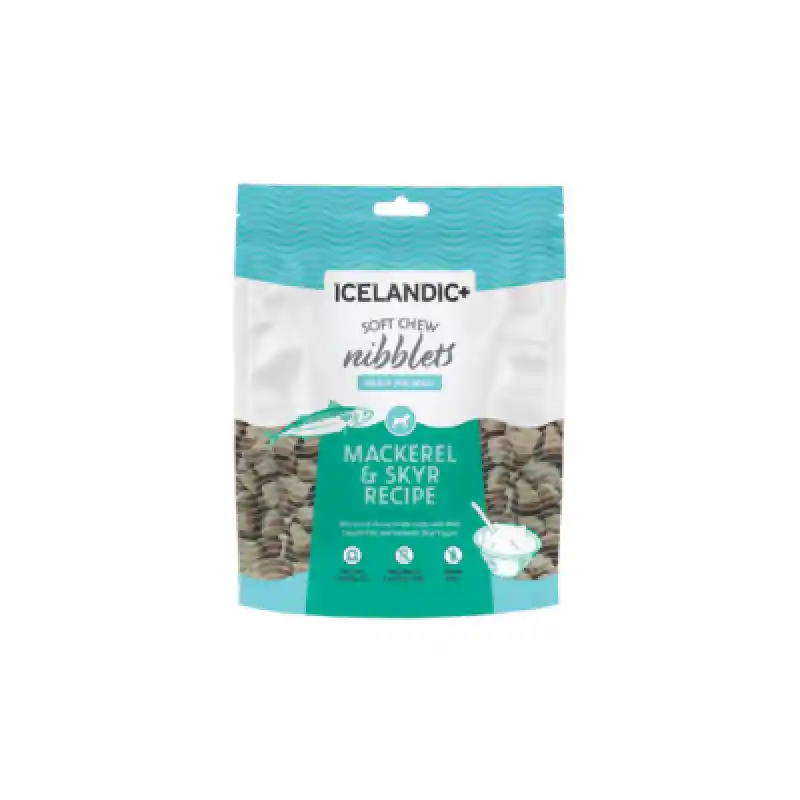 Icelandic Plus Treat Nibblets Mackerel & Skyr 2.25
