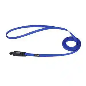 Dog Leash With E-z Snap, Blue, 3/8" X 06'