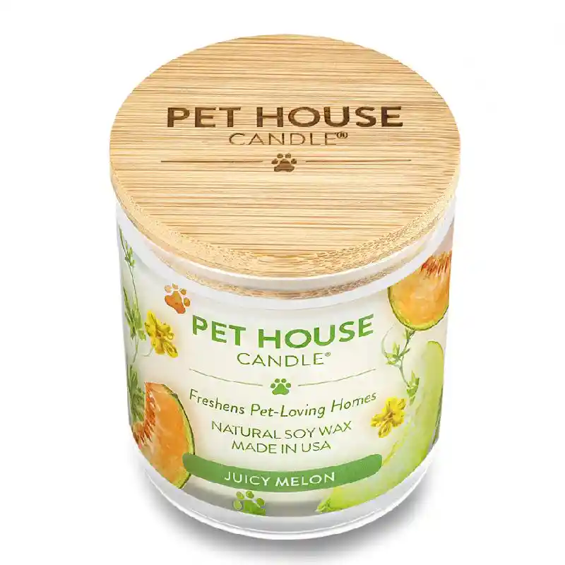 Pet House Candle Juicy Melon 8.5 Oz 3/case *season