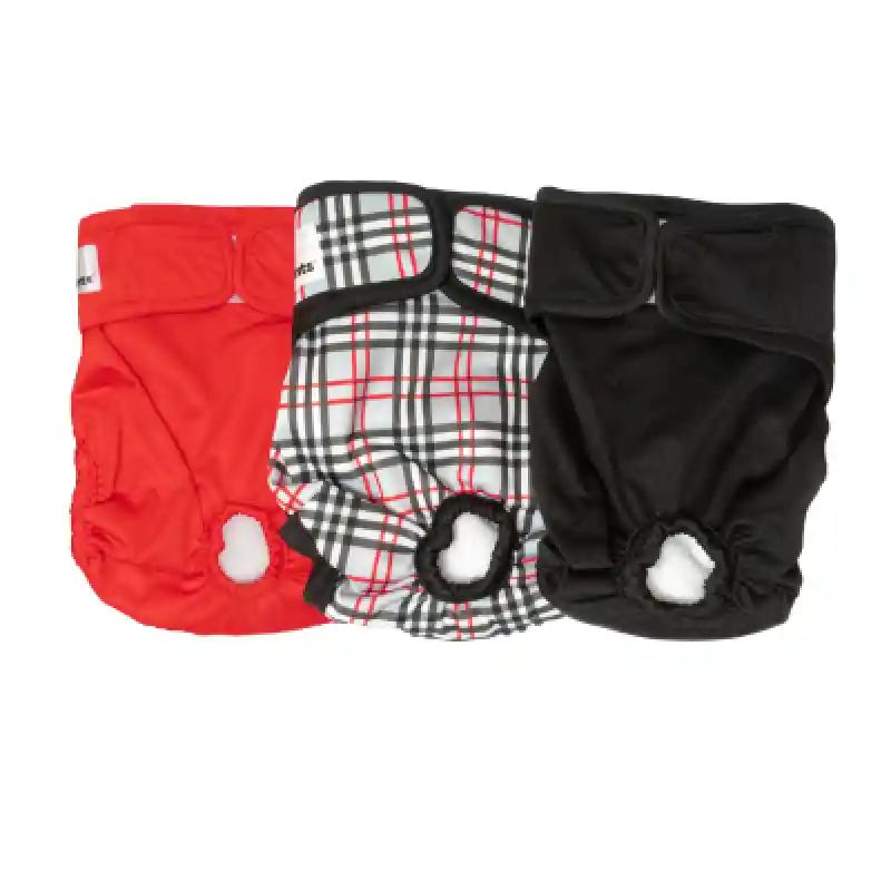 Diaper Washable Plaid Xl