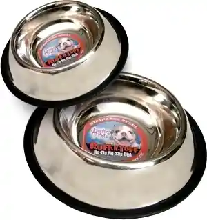 Ruff N Tuff Traditional No-Tip Stainless Steel Dish 16oz