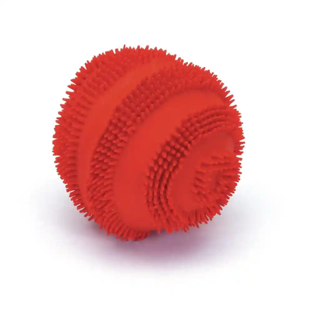 Latex Spiny Ball Dog Toy - Red 2.5"