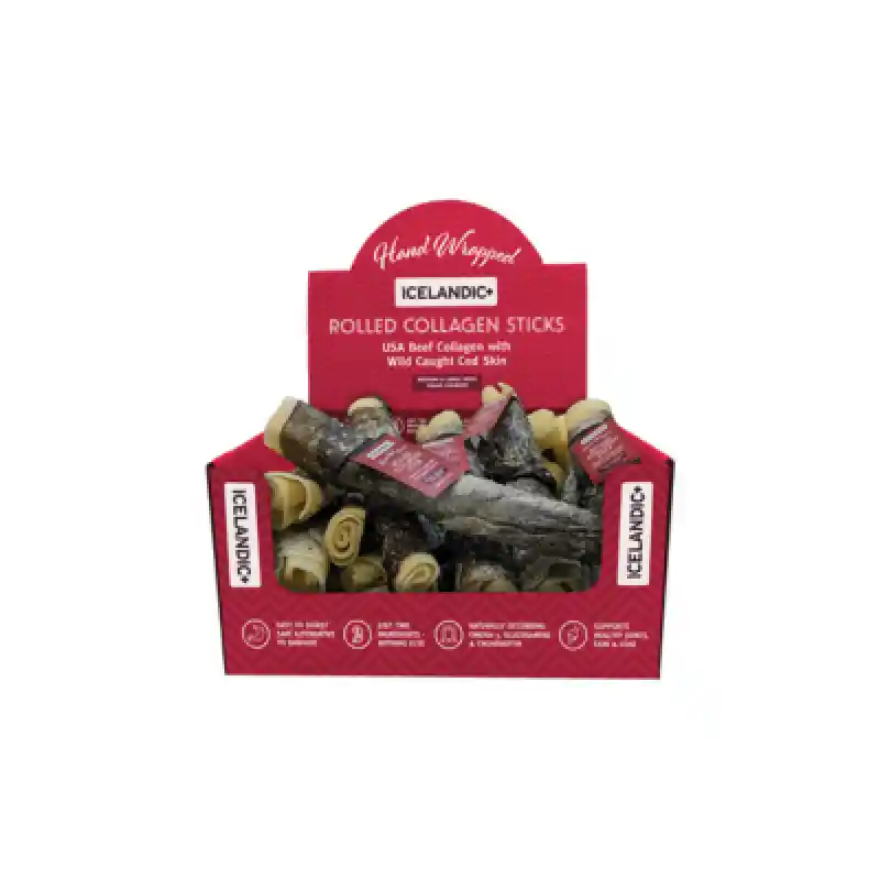 Icelandic Plus Collagen Stick Roll Fish Wrapped 8"