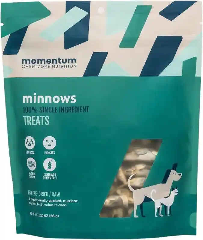 Momentum 2 Oz Dog Minnows Freeze Dried Treat Gf Ea