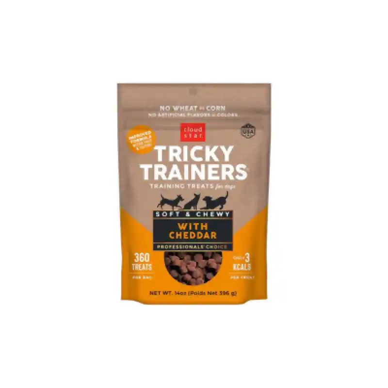Chewy Tricky Trainers Cheddar Dog Treats 14 oz