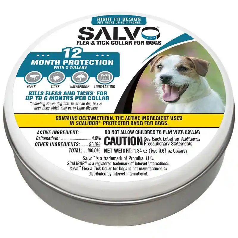 Salvo Flea & Tick Collar for Dogs Sm