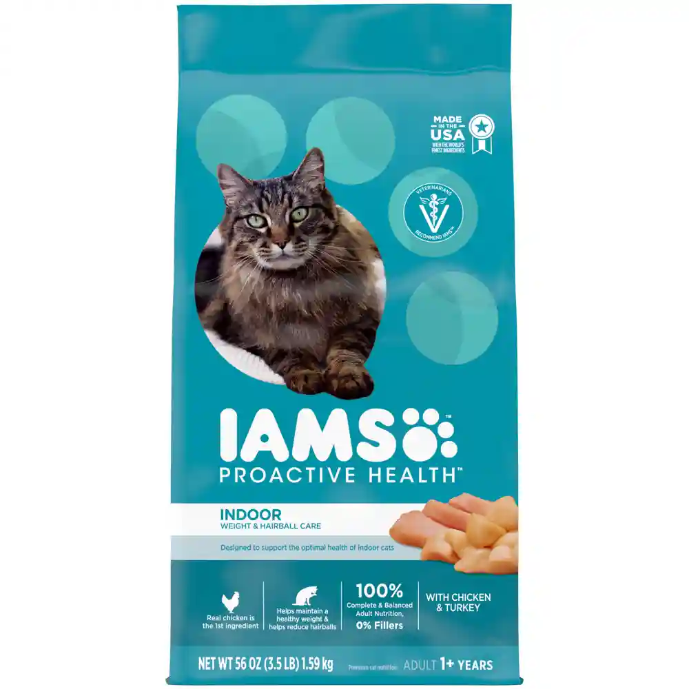 Iams Cat Indoor Weight Hairball 3.5lb