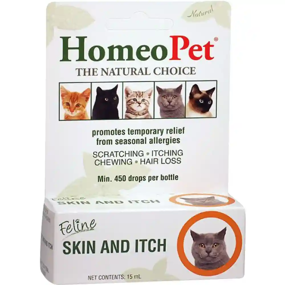 HOMEOPET FELINE SKIN/ITCH 15mL