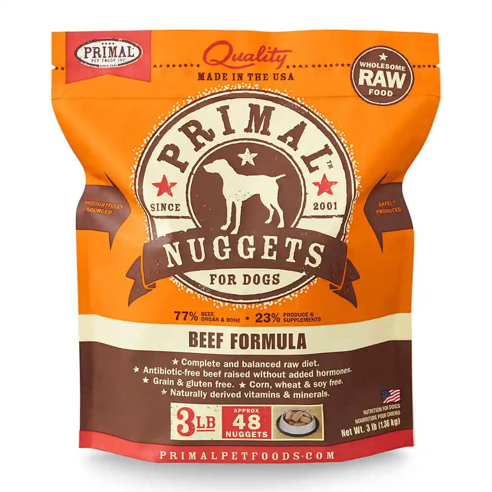 Primal K9 Beef Form Nug 3#