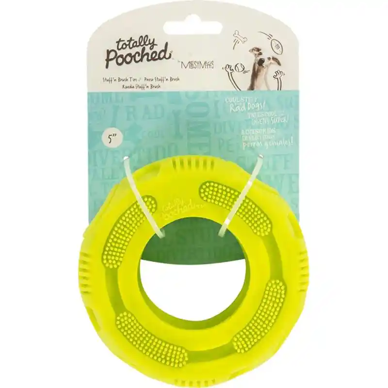 Totally Pooched Stuff N Brush Tire Green