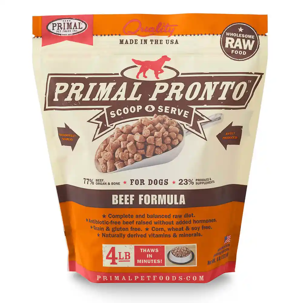 Primal Pronto Beef K9 4lb