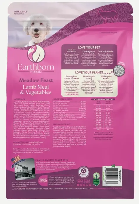 Earthborn Holistic Meadow Feast Gf Dog Food 25 Lb
