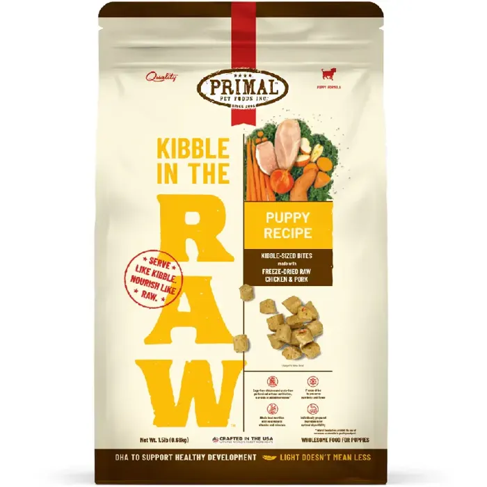 Kibble in the Raw Puppy Chicken 1.5lb