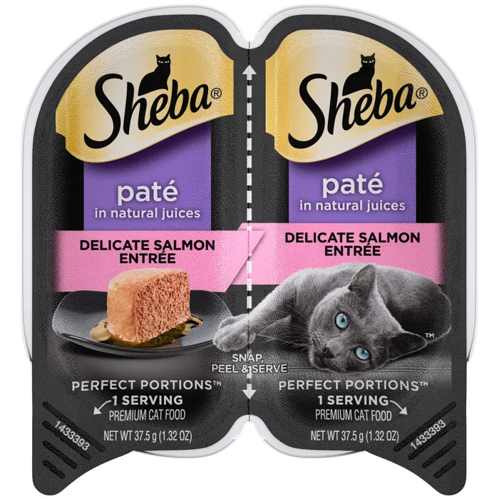 Sheba Perfect Portions Pate Delicate Salmon Entree Wet Cat Food 1.32-oz 2-pk