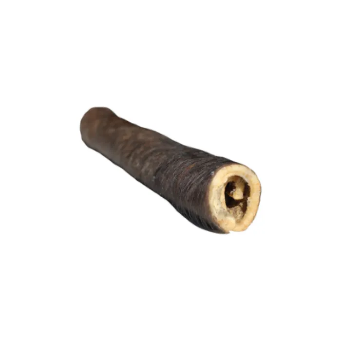 Qtdog Water Buffalo Cheek Roll W/ Hair Jumbo