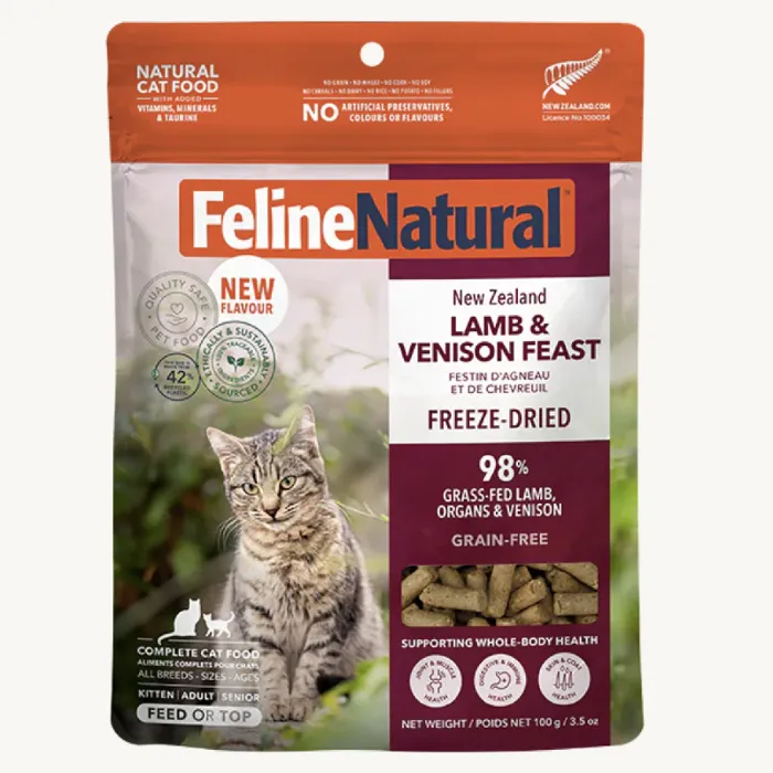 Feline Natural Cat FzD Lamb Venison 3.5oz