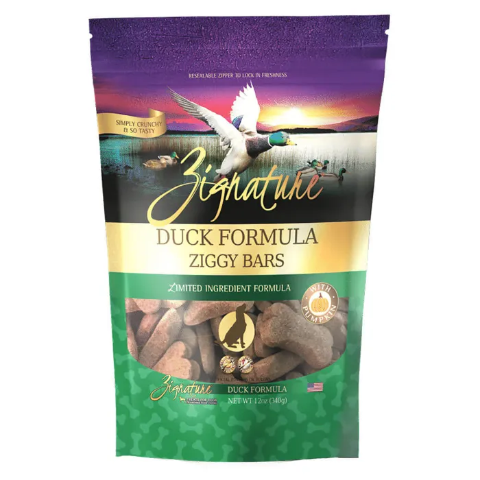 Zignature Duck Biscuit Dog Treat 12-oz