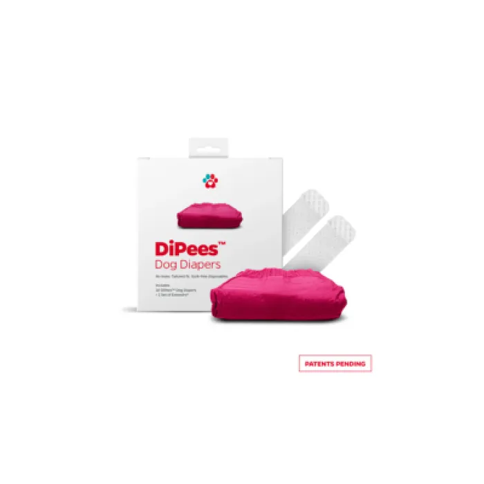 Pet Parents Dipees Disposable Diapers Pink Medium