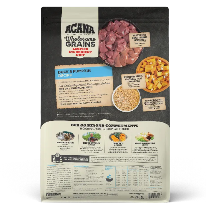 Acana Wholesome Grains Duck/pumpkin 22.5-lb
