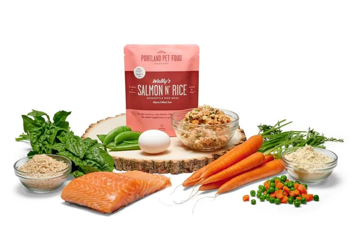 Portland Pet Food Company Wally's Salmon N' Rice Meal Wet Dog Food 9-oz