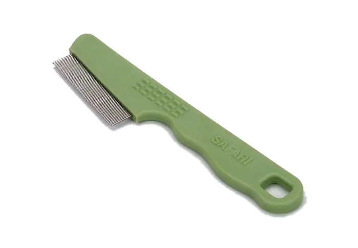 Dog Flea Comb With Plastic Handle - Shorthaired Breeds 6.25" L X 1.5" W