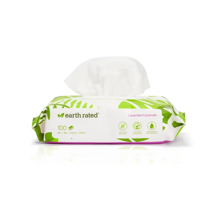 100 Usda Certified Biobased Dog Wipes - Lavender