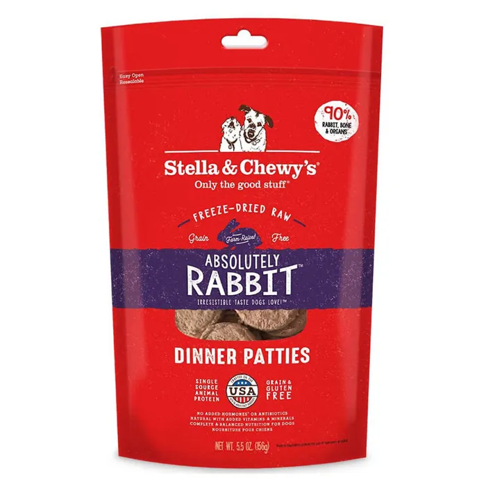Freeze Dried Dinner Rabbit - 5.5oz