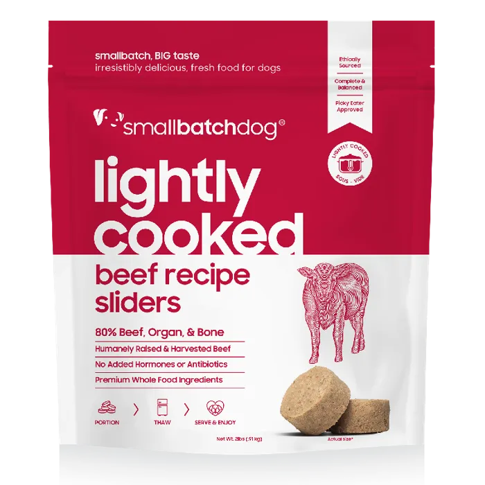 Smallbatch Dog Frozen Lightly Cooked Beef 2-lb