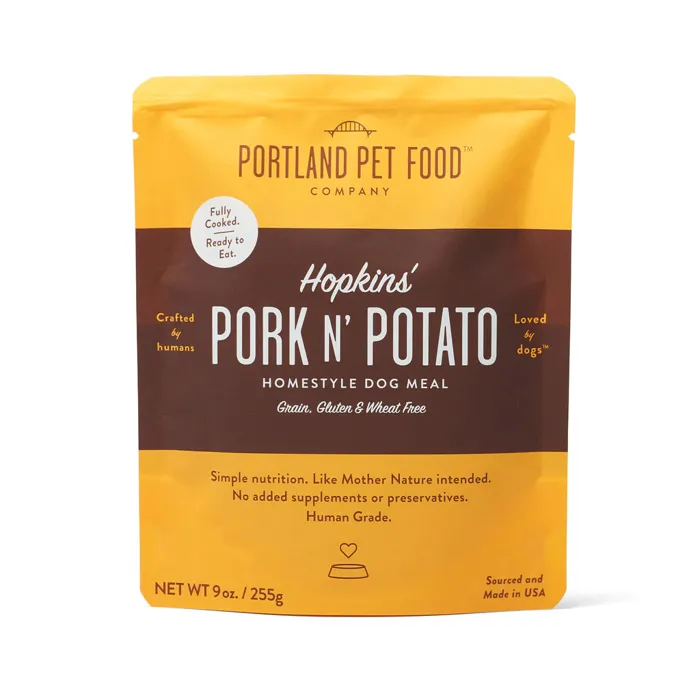 Portland Pet Food Hopkins' Pork N' Potato Grain Free Wet Dog Food 9-oz