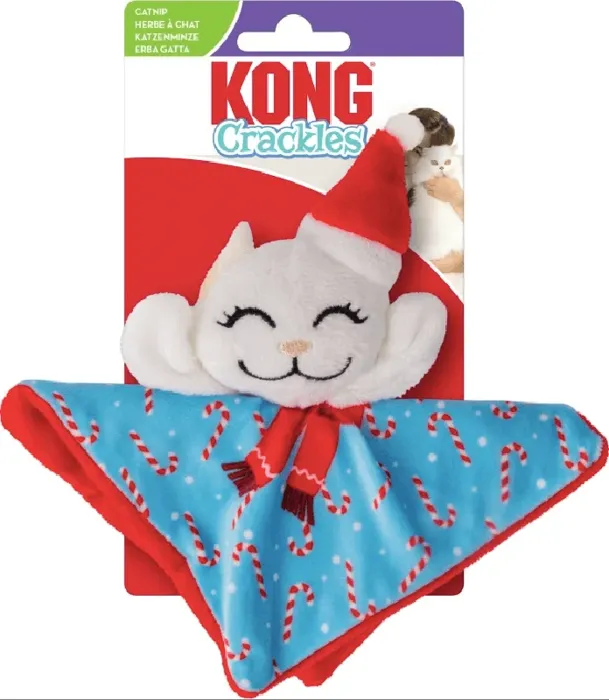 Holiday Crackles Santa Kitty Argyle H26c157 Kong 24/cs