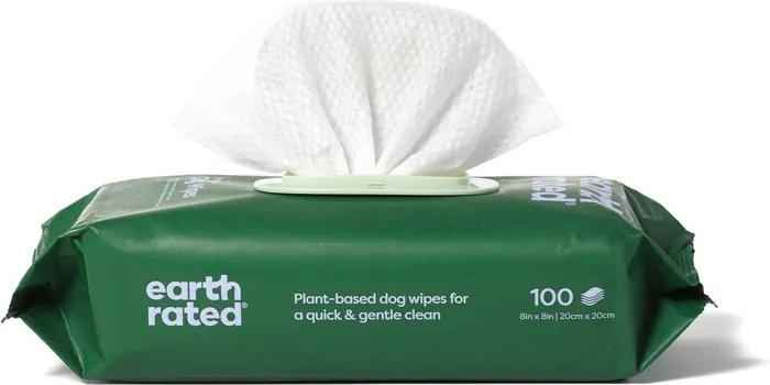 Earth Rated Grooming Wipes Lavender 100-ct