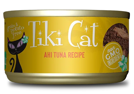 Tiki Cat Hawaiian Grill Grain Free Ahi Tuna Canned Cat Food 2.8-oz