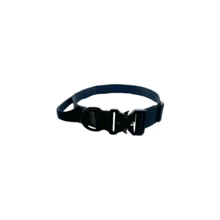 Alcott Large Dog Solid Black Tactical Collar
