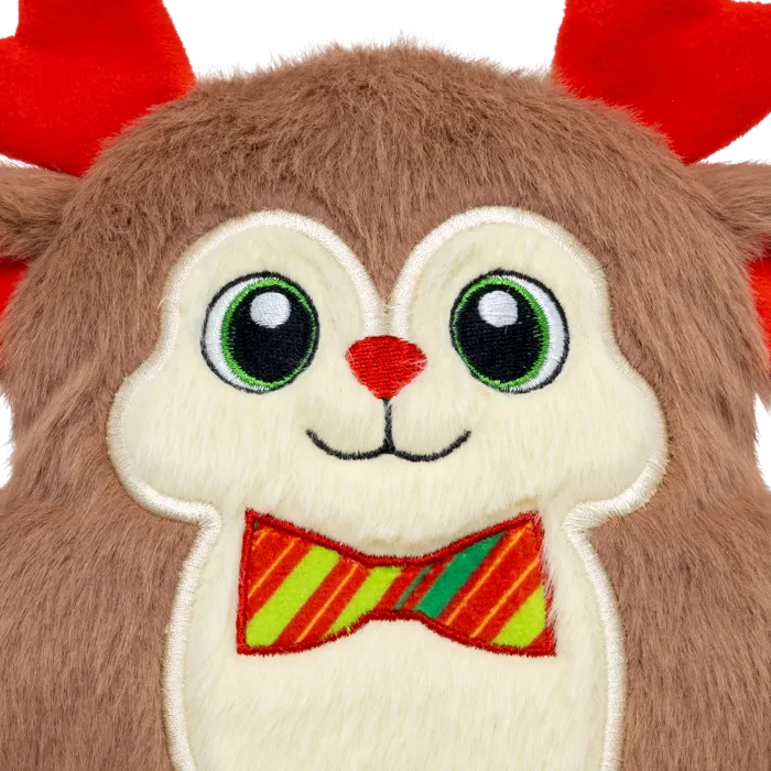 KONG Holiday Snuzzles Bow Tie Reindeer Medium close-up