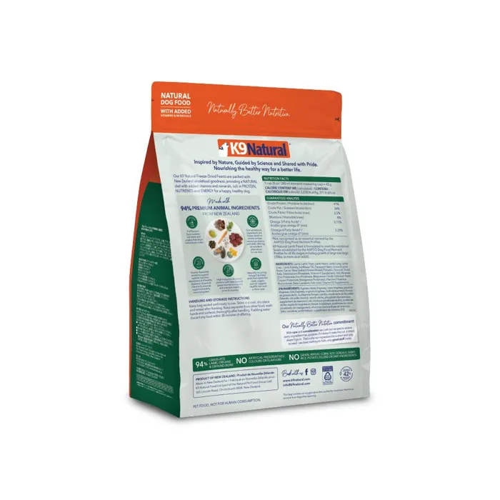 K9 Natural Freeze Dried Lamb 1.1-lb