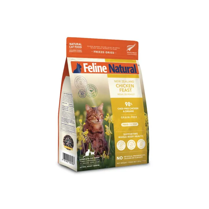 Feline Natural Cat Fd Raw Chicken 11-oz